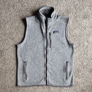 Patagonia women’s zip up sweater vest Heather Gray large
